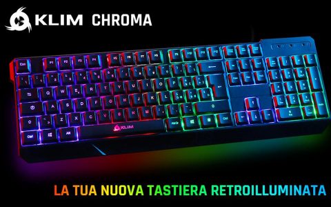 KLIM Chroma: tastiera da gaming super silenziosa, in offerta al 34% di sconto