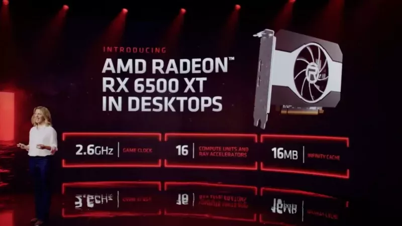 AMD RX 6500 XT GPU CES 2022