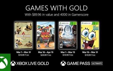 Xbox Games with Gold, tutti i giochi gratis di marzo 2022