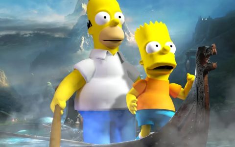 God of War incontra i Simpson: Kratos e Atreus sono Homer e Bart in una mod